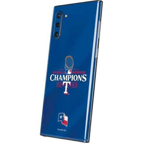 2023 World Series Champions Texas Rangers Galaxy Note 10 Skin